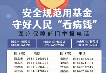 安全规范用基金 守好人民“看病钱” 凉山州开启医保基金监管集中宣传月